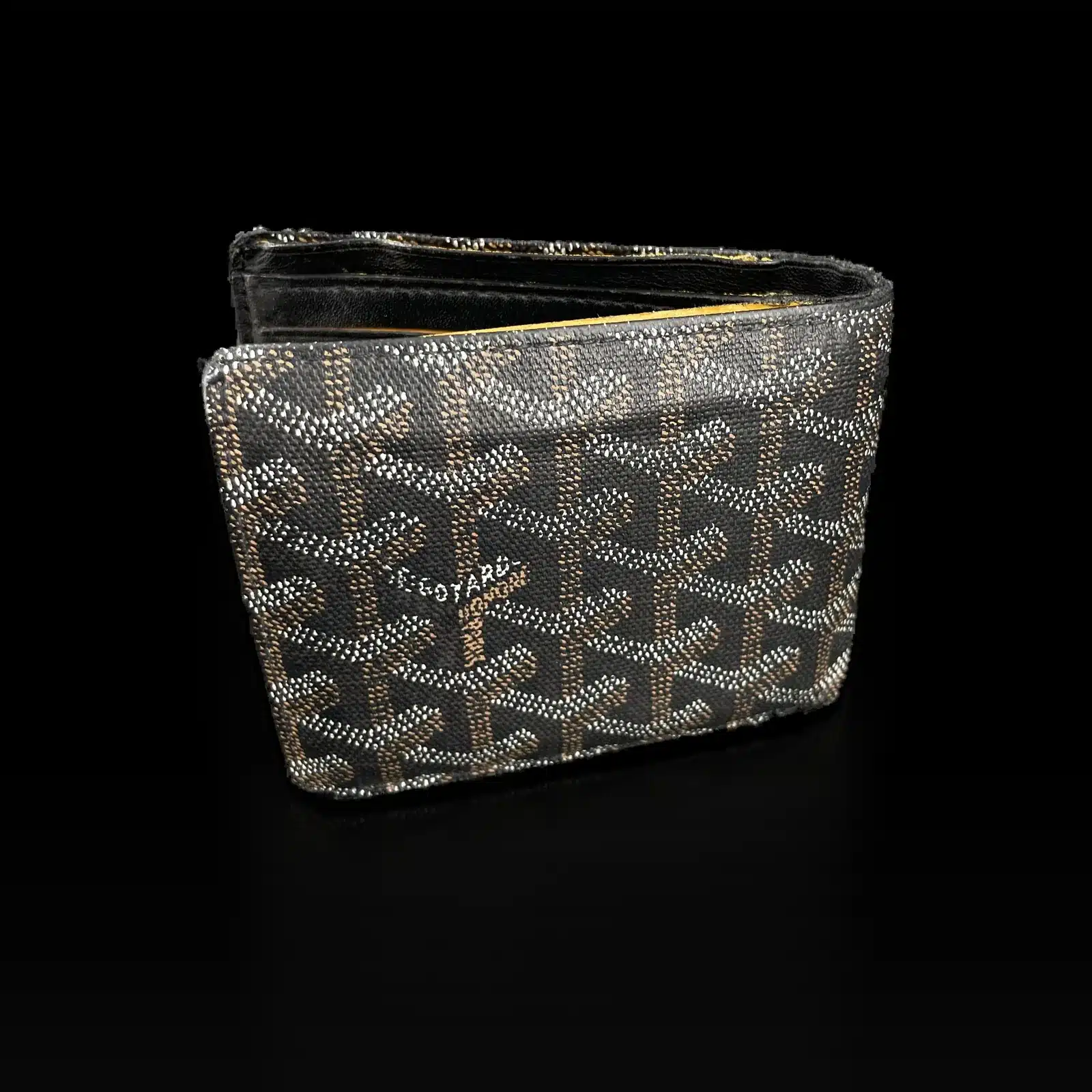 Goyard Victoire Wallet in Black Goyardine Canvas – 3