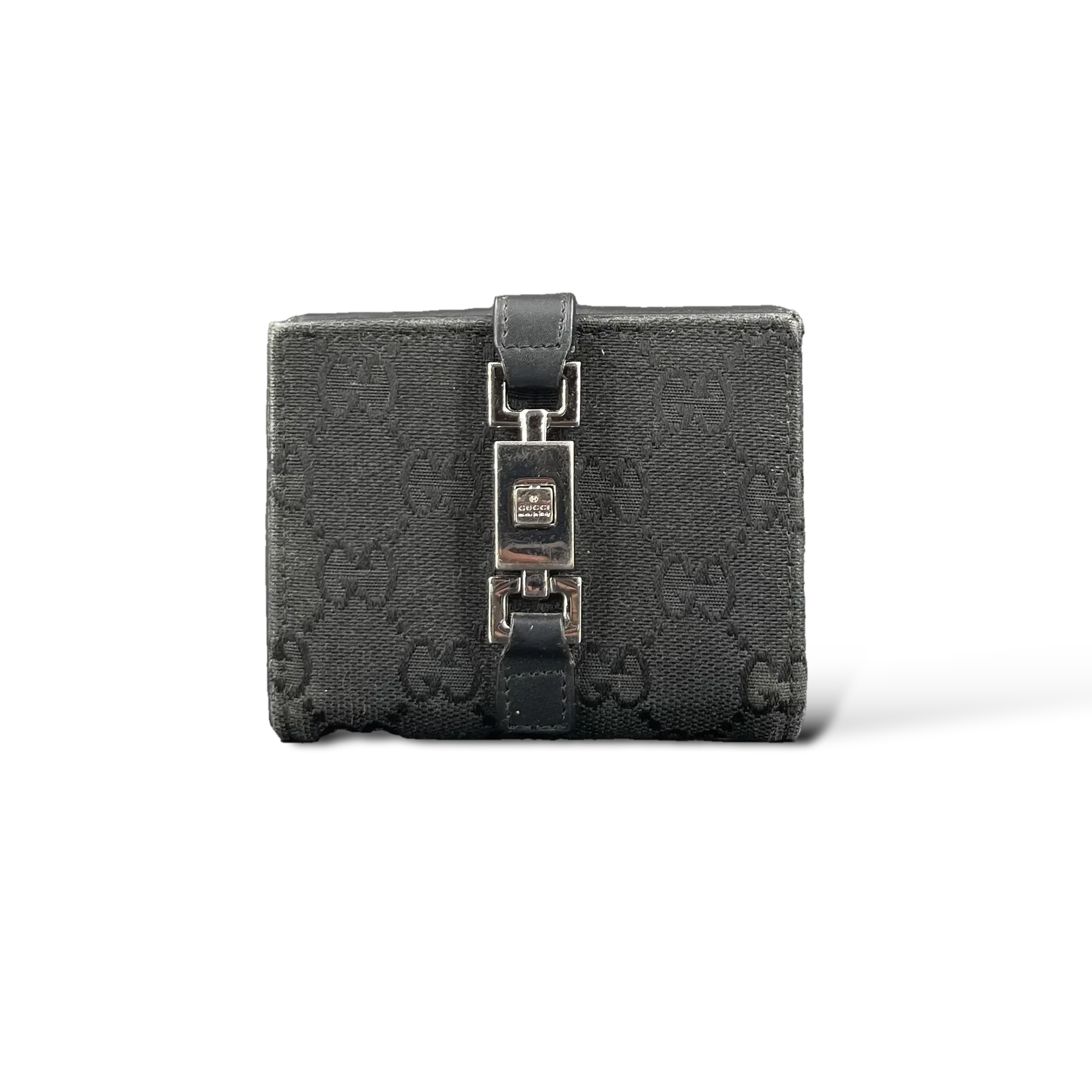 Portefeuille Gucci Jackie en toile GG noire – Taille unique