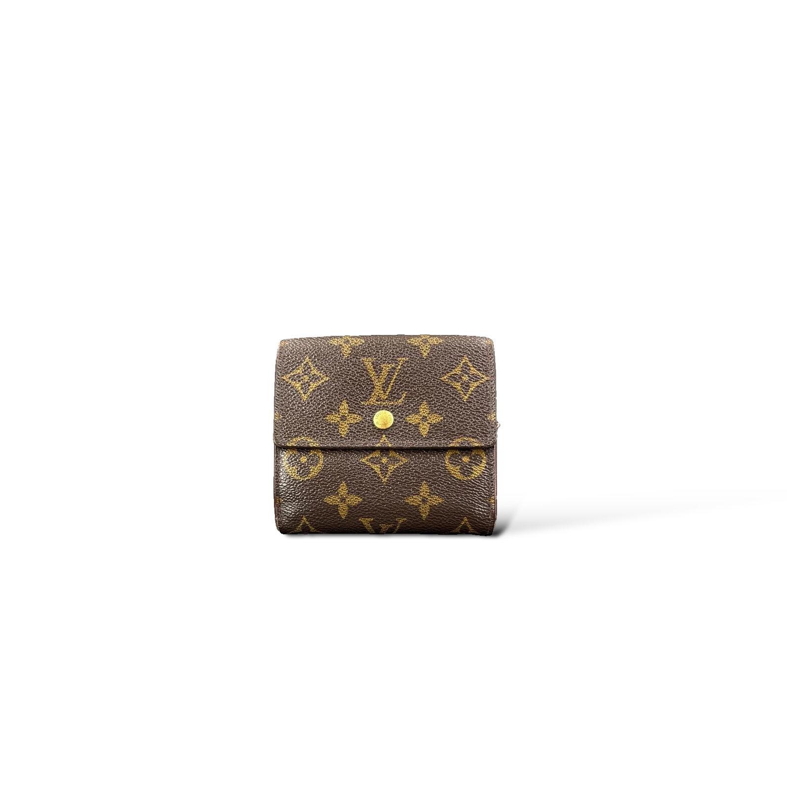 Portefeuille Louis Vuitton Elise en toile Monogram