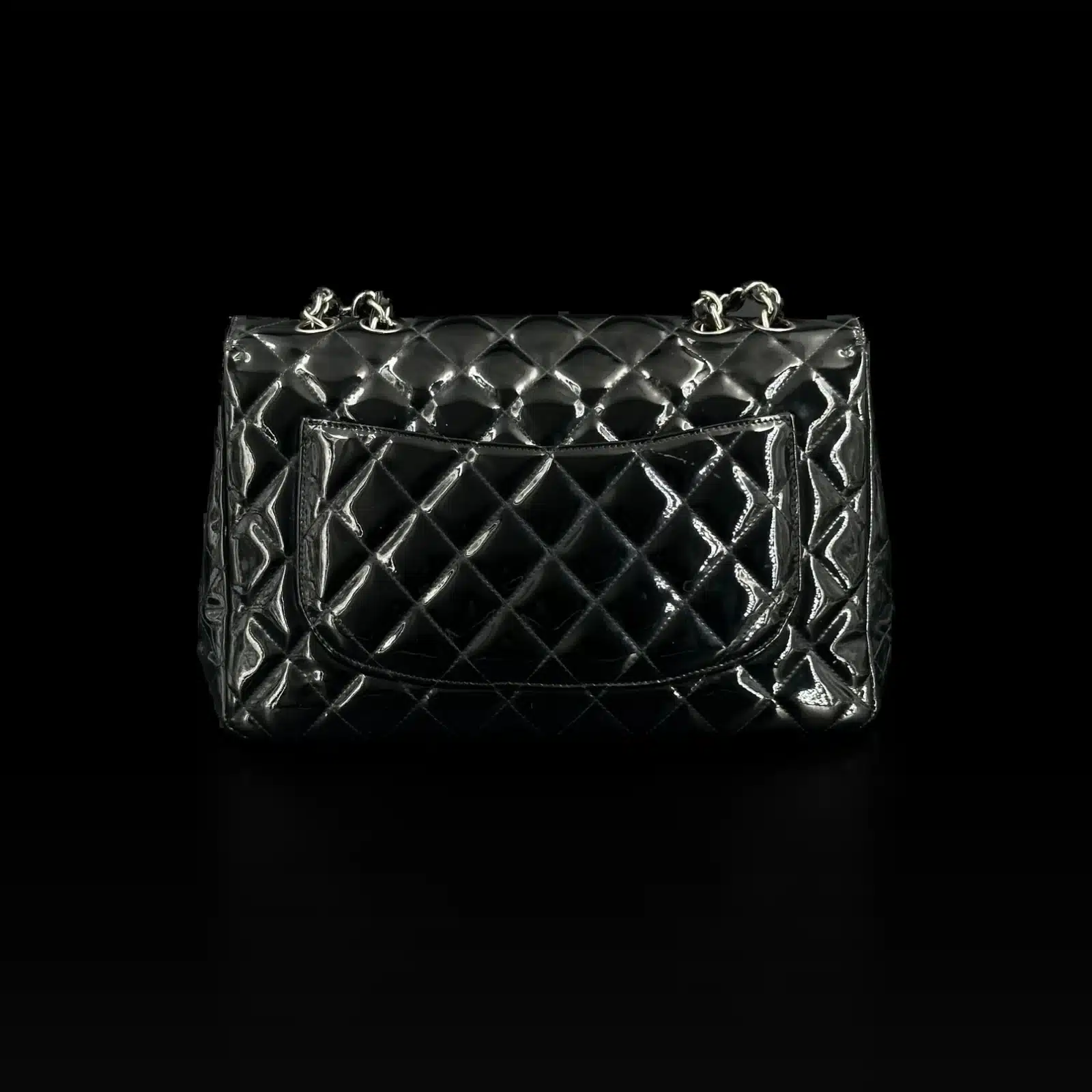 Chanel Timeless Bag in Black Patent Leather – Medium – 3