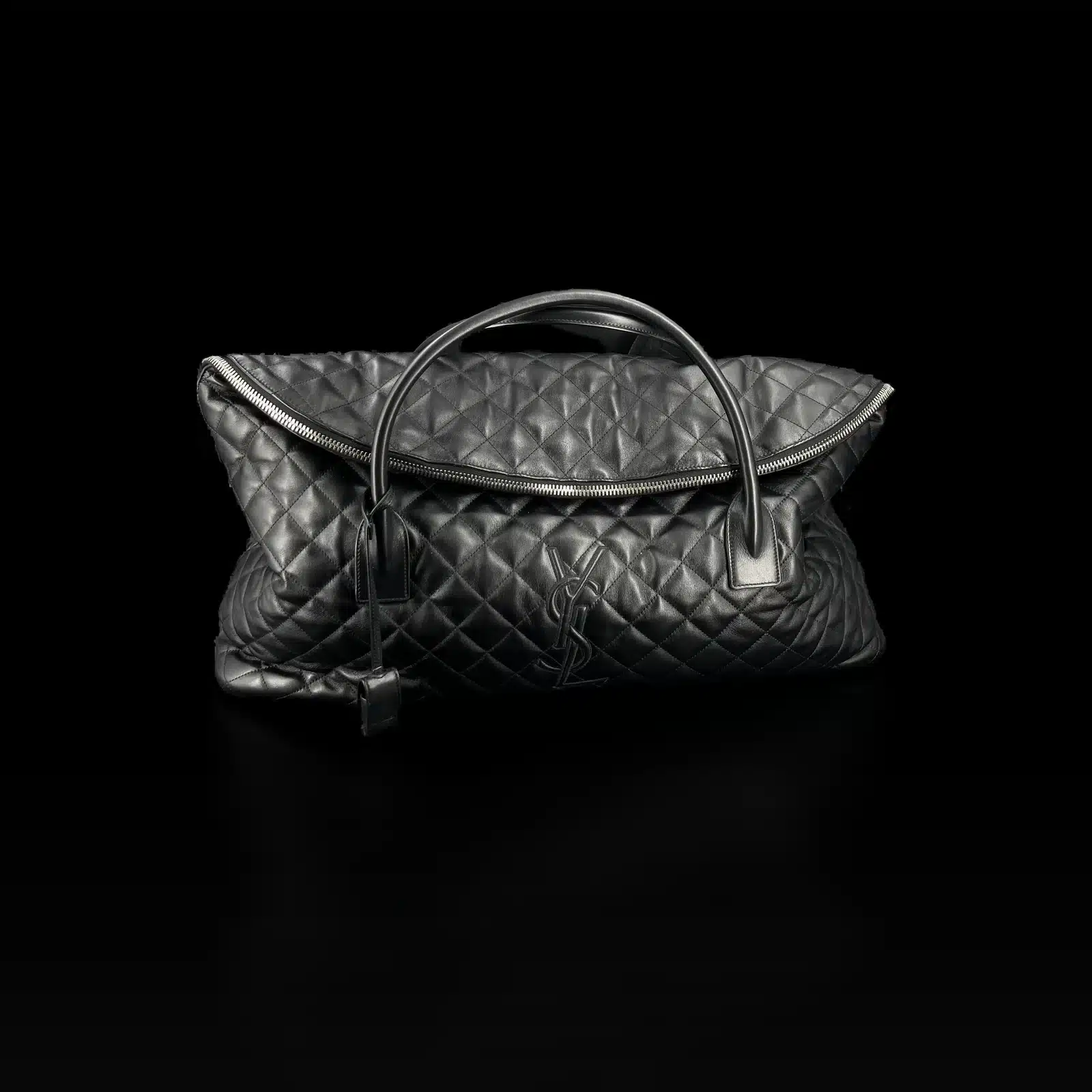 Sac de Voyage Saint Laurent ES Giant Cuir Matelassé Noir