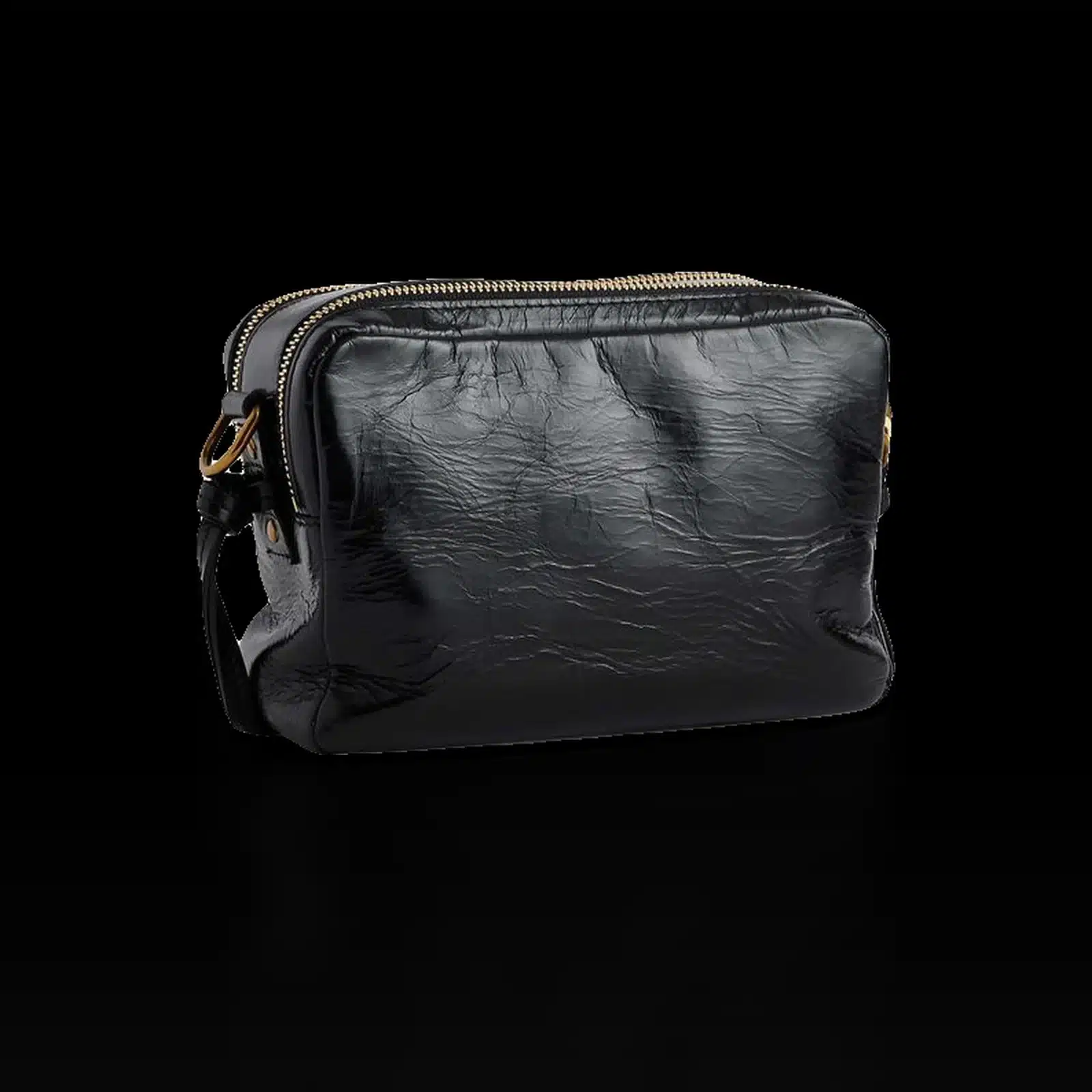 Borsa Isabel Marant Wardy Camera in Pelle Stropicciata Nera – 2