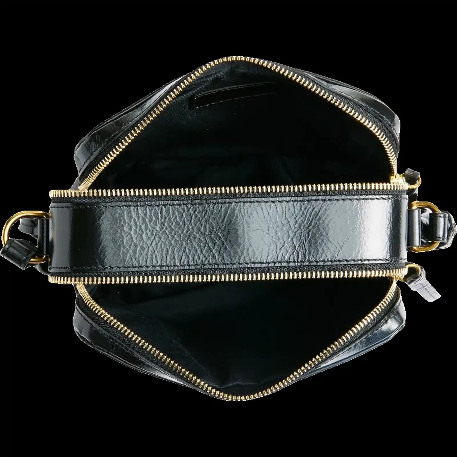 Borsa Isabel Marant Wardy Camera in Pelle Stropicciata Nera – 4