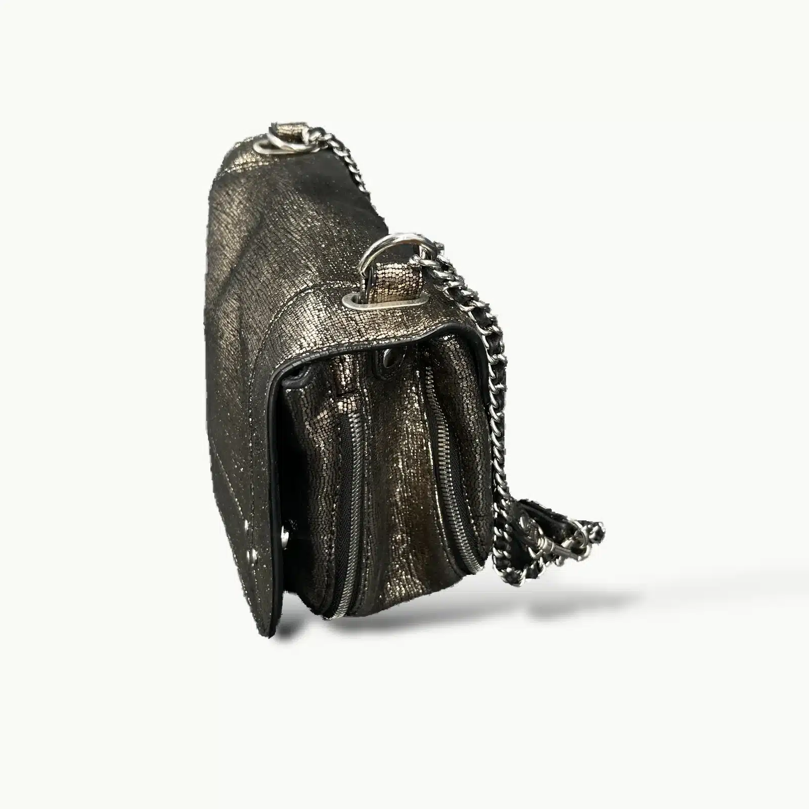 Jérôme Dreyfuss Bobi M Bag in Metallic Bronze Leather – 2