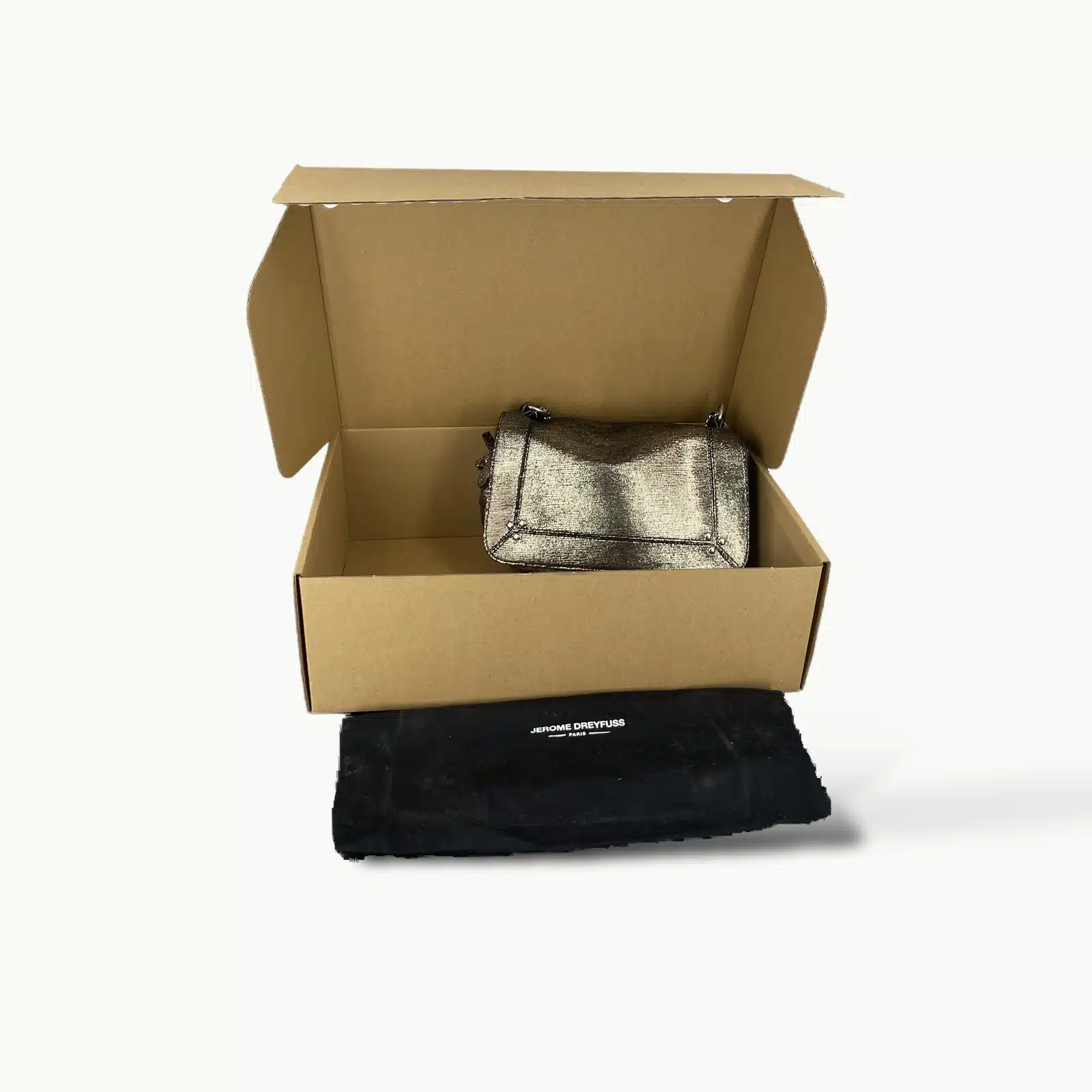 Jérôme Dreyfuss Bobi M Bag in Metallic Bronze Leather – 6