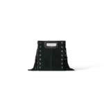 Sac Maje M Médium en Daim Noir à Franges
