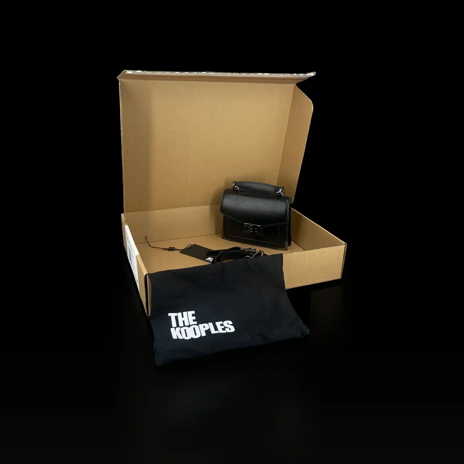 The Kooples Emily Mini Bag Black Leather – 6