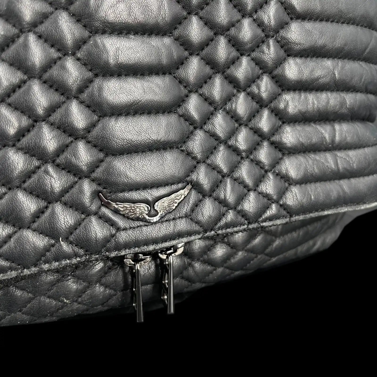 Borsa Zadig et Voltaire Rocky Trapuntata Nera – Taglia Media – 5