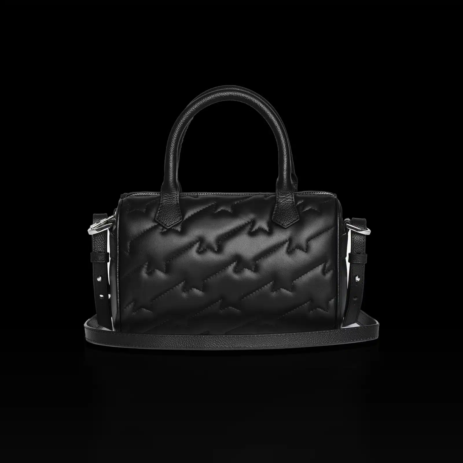 Dos du sac Zadig et Voltaire Sunny noir matelassé avec bandoulière