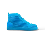 Sneakers Christian Louboutin Louis Spikes Camoscio Turchese – Taglia 40