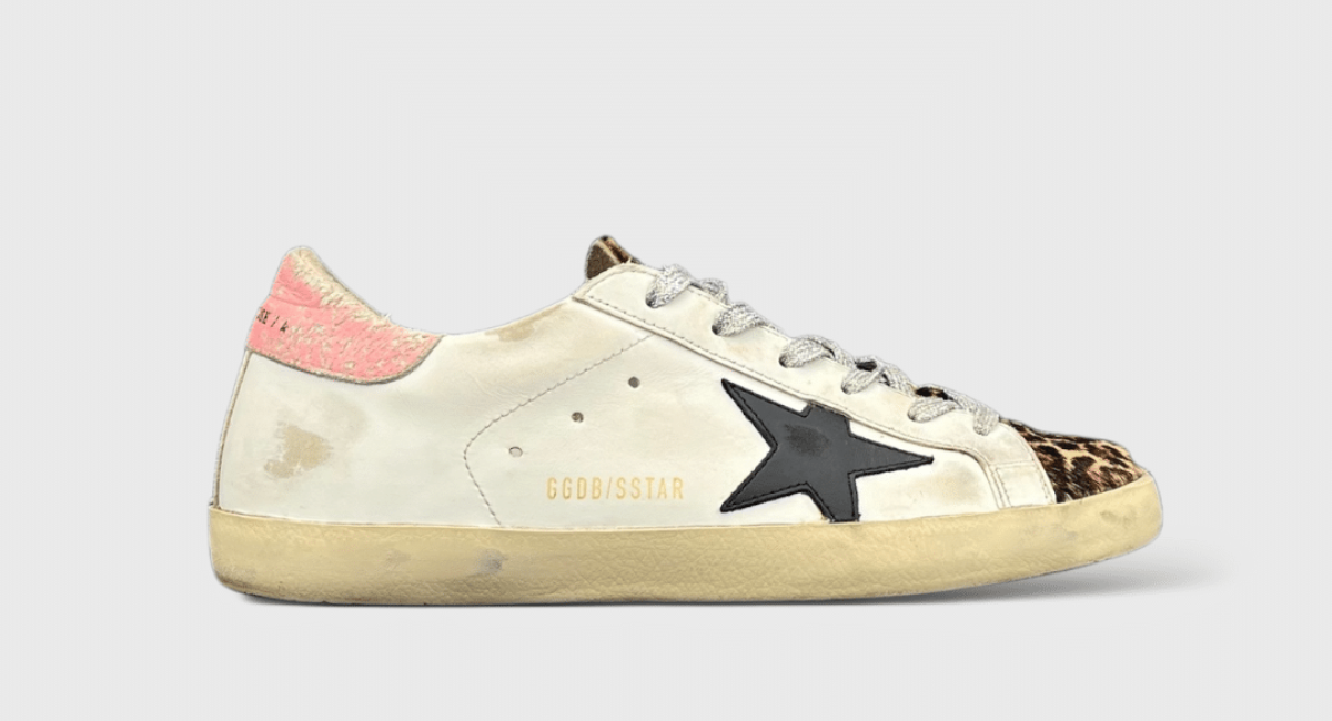 8310 Golden Goose Super Star Blanc/Léopard/Noir/Rose 39