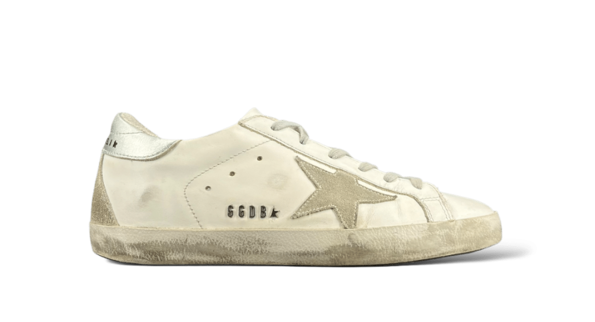 Golden Goose Super Star / blanc / argenté / 37