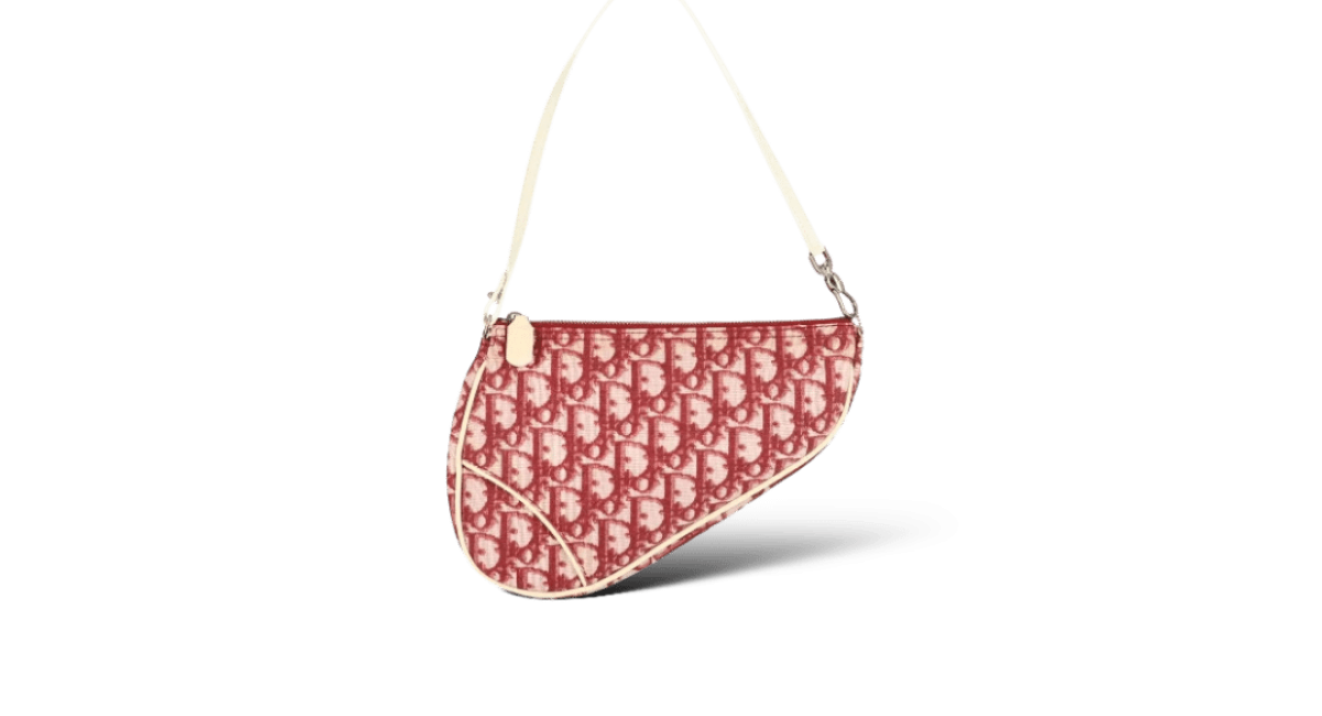 Dior Pochette Saddle / Rose / Rouge / Mini