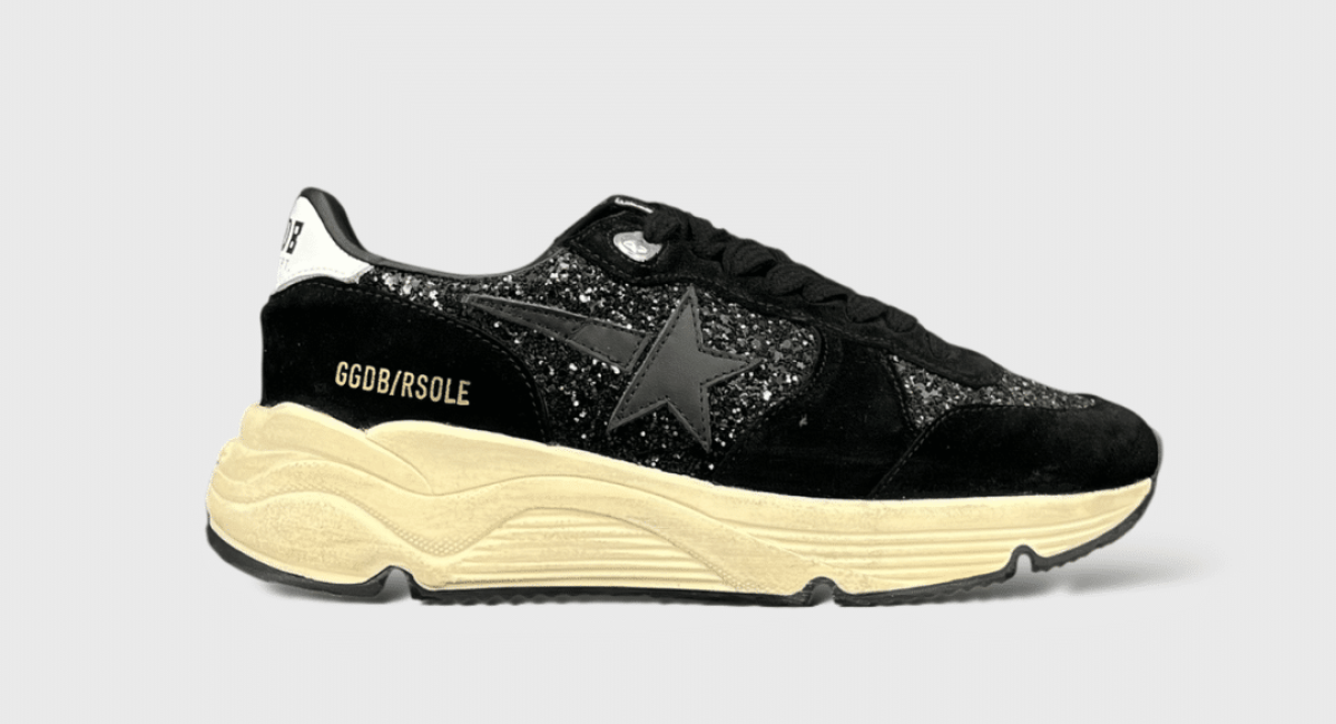 8032 Golden Goose Running Noir/Paillettes/Blanc 38