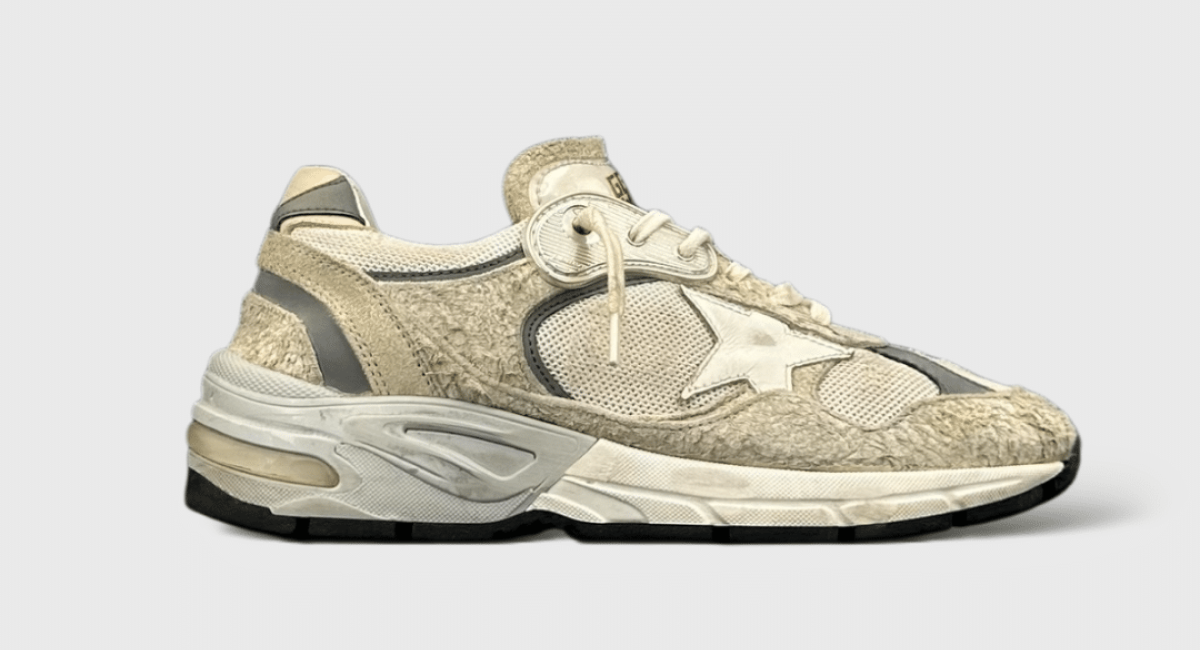 10091 Golden Goose Dad star blanc/argent 36