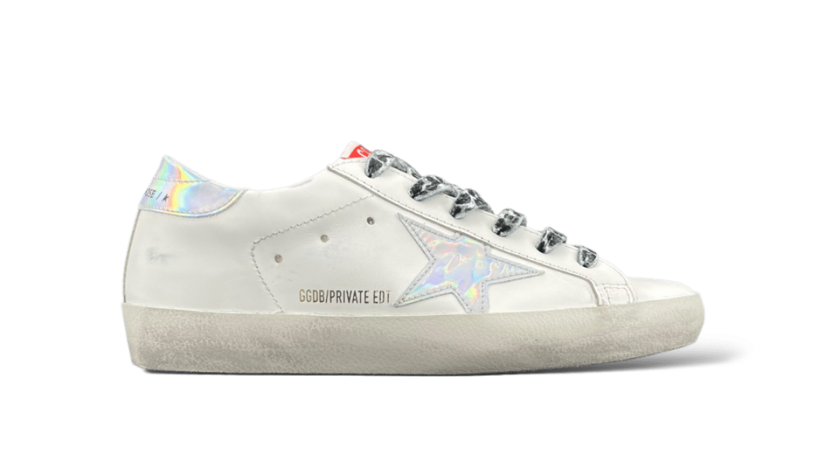 Golden Goose Super Star / Blanc / Holographique / 36