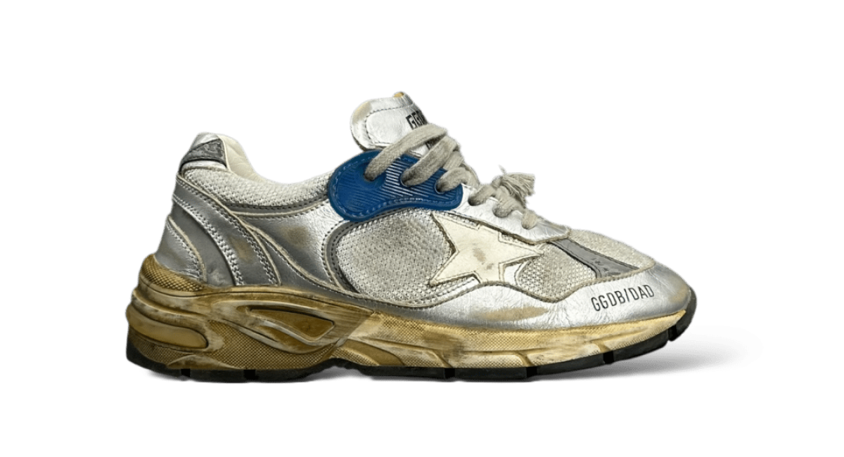 0000001714 Golden Goose Dad Star argenté/bleu 35