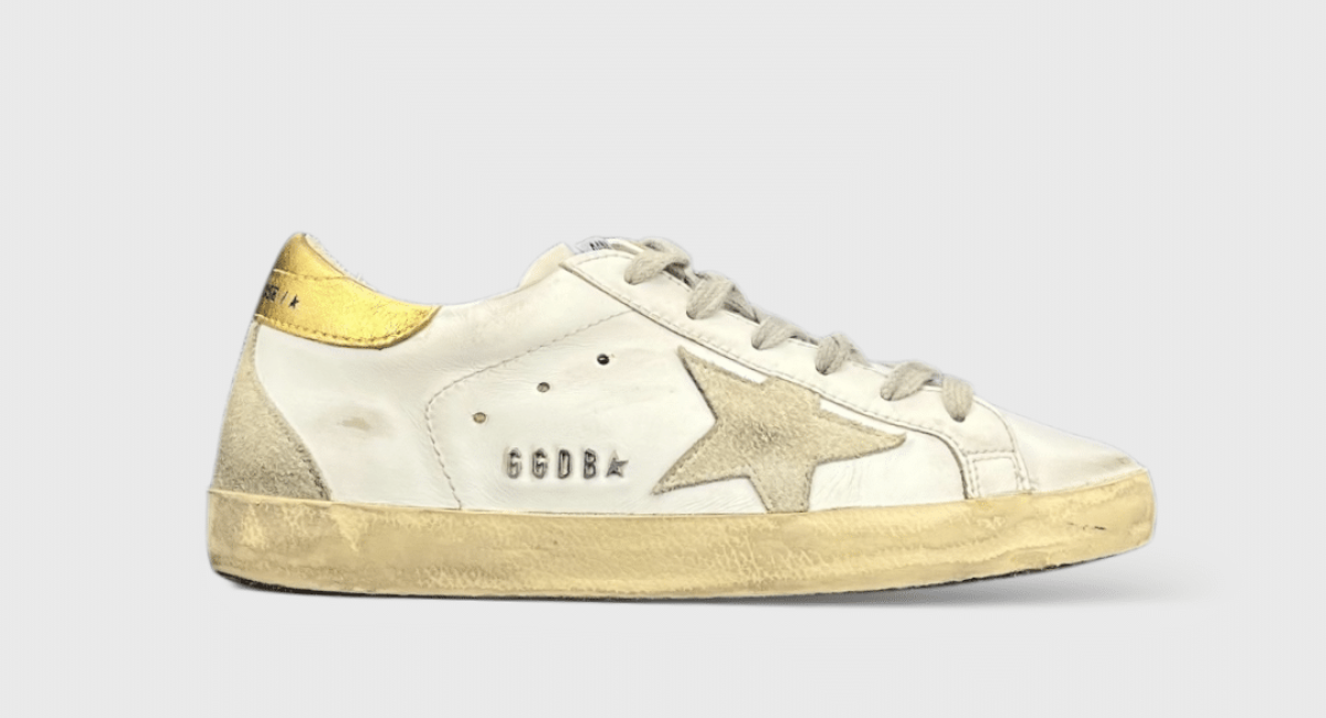 9140 Golden goose SuperStar Blanc/Doré 35