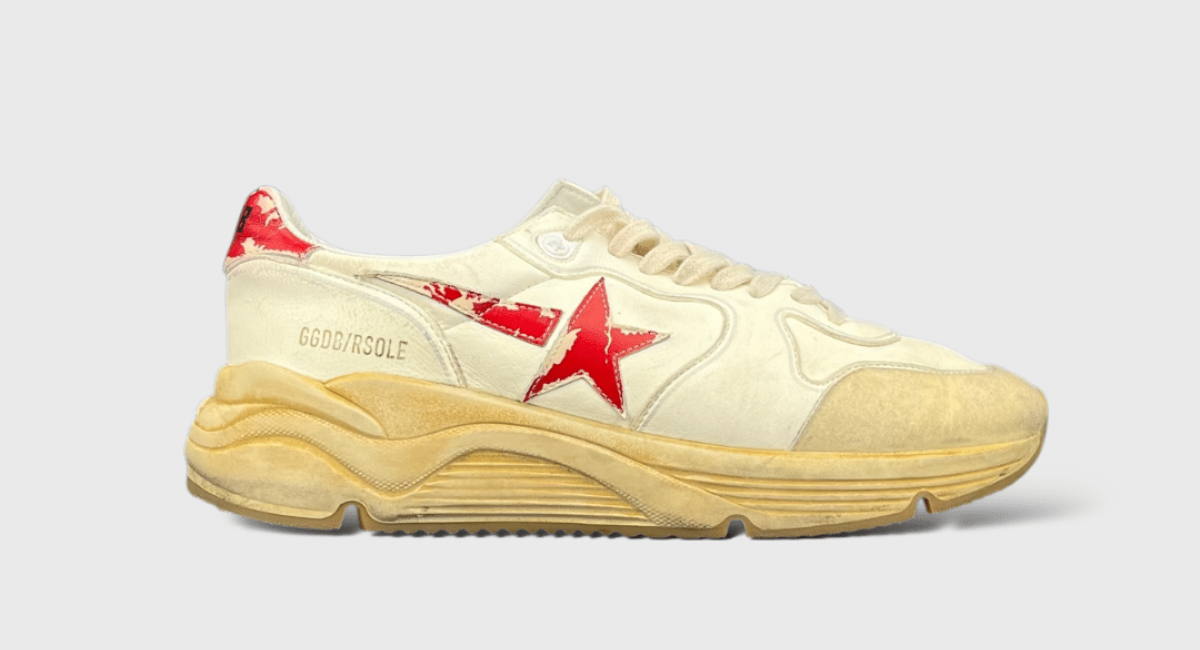 8104 Golden Goose Running blanche/rouge 42