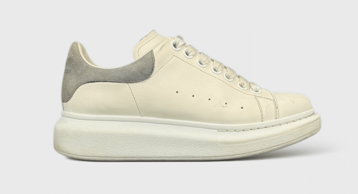 0000000716 Alexander Mcqueen Oversized Blanc/Gris 37