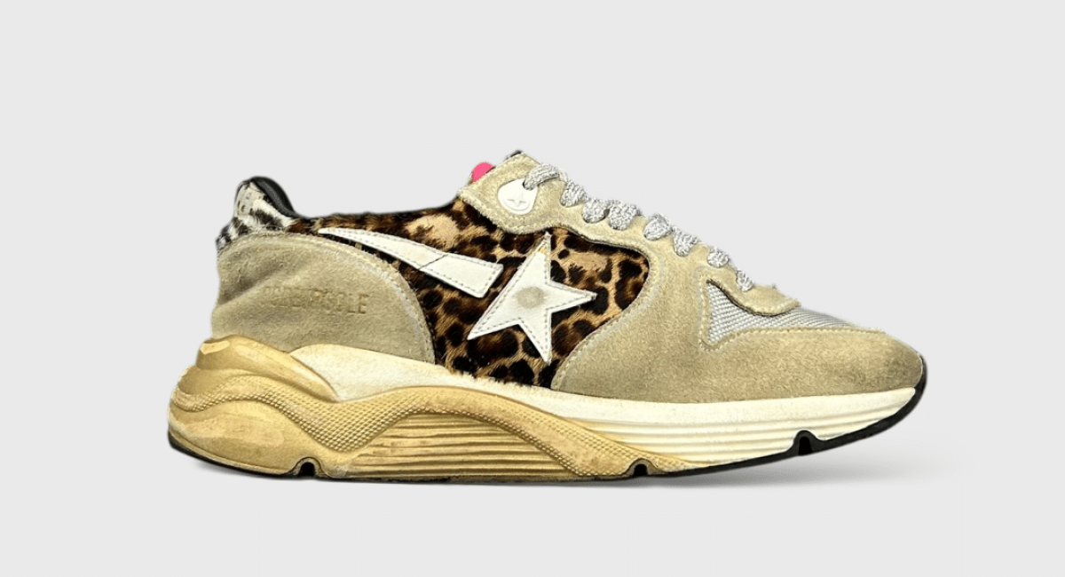7971 Golden Goose Running Beige/Léopard 35
