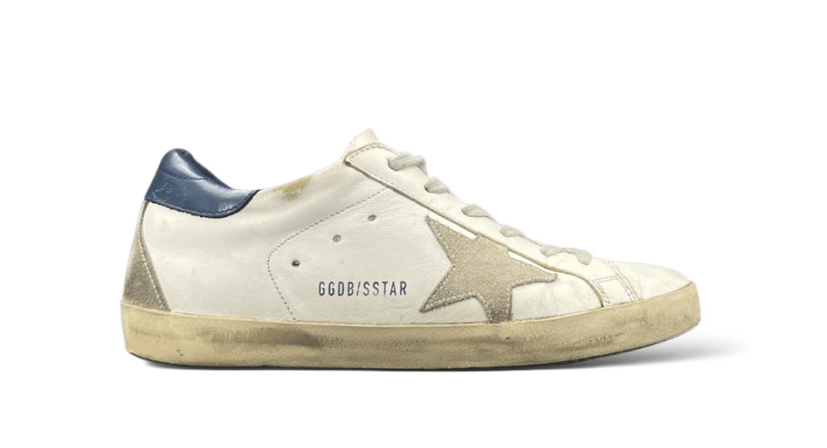 Golden Goose Super Star / Blanc / Marine / 37