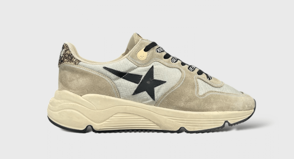 7887 Golden Goose Running gris/noir/paillette 40