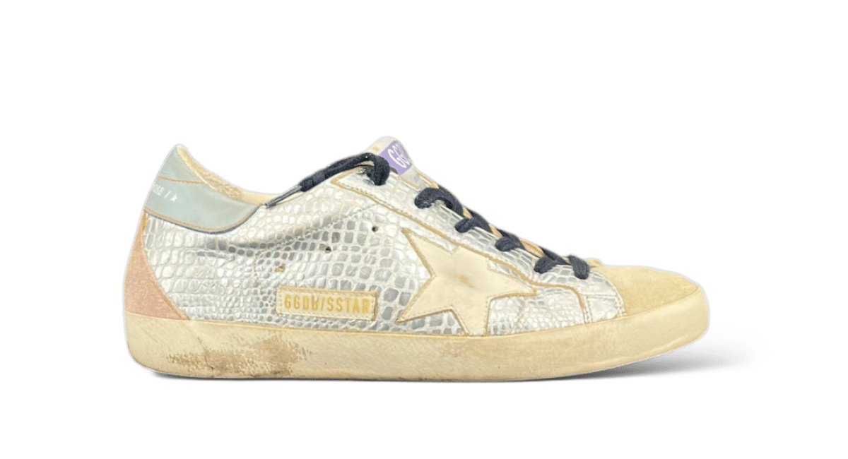 0000002306 Golden Goose Super Star Argent Blanc 37