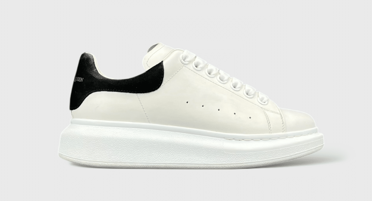8374 Alexander McQueen Oversize Blanc/Daim Noir 36