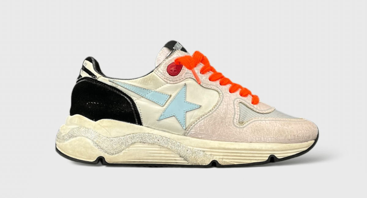 7710 Golden Goose Running Orange/Rose 36