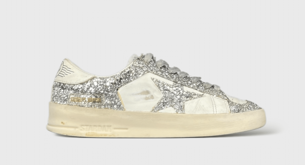 9430 Golden Goose StarDan argenté/blanc 37