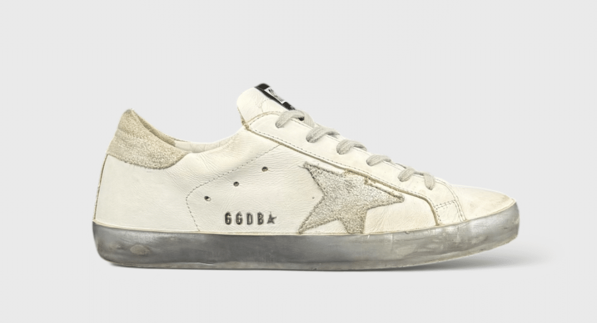 9466 Golden Goose Superstar Blanc/Argenté/Gris 38