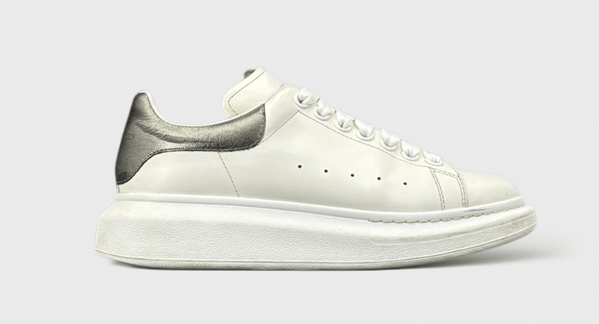 10028 Alexander Mcqueen Blanc/Argenté 38