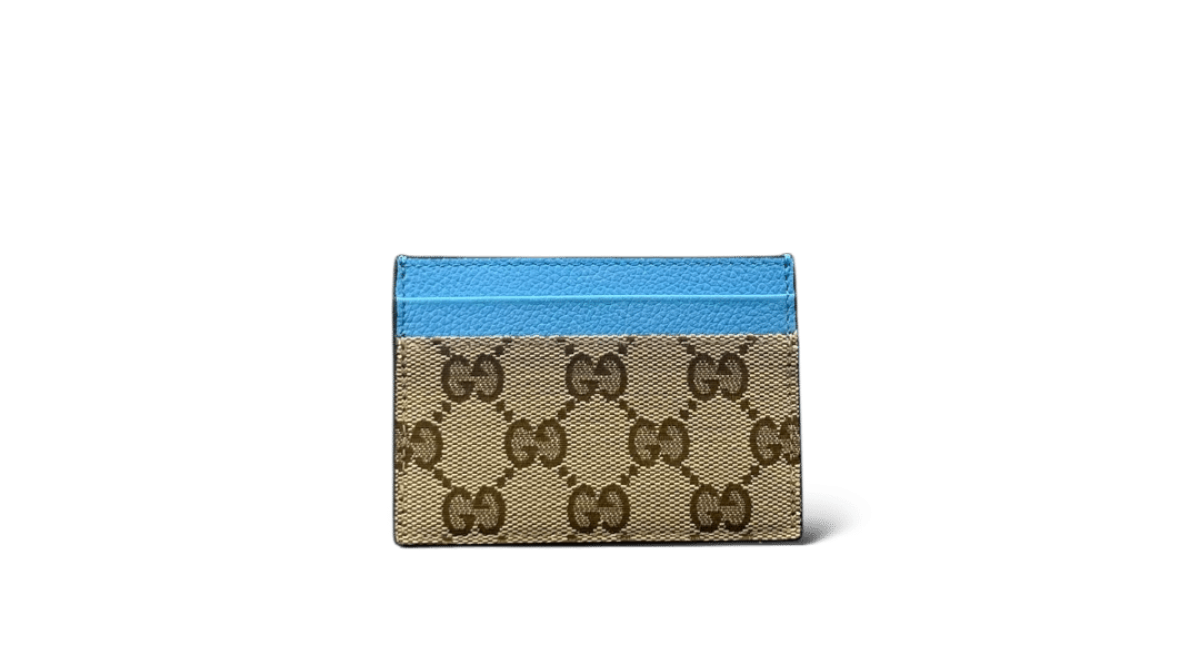 Gucci Porte carte  / Monogram / Bleu / Taille Unique