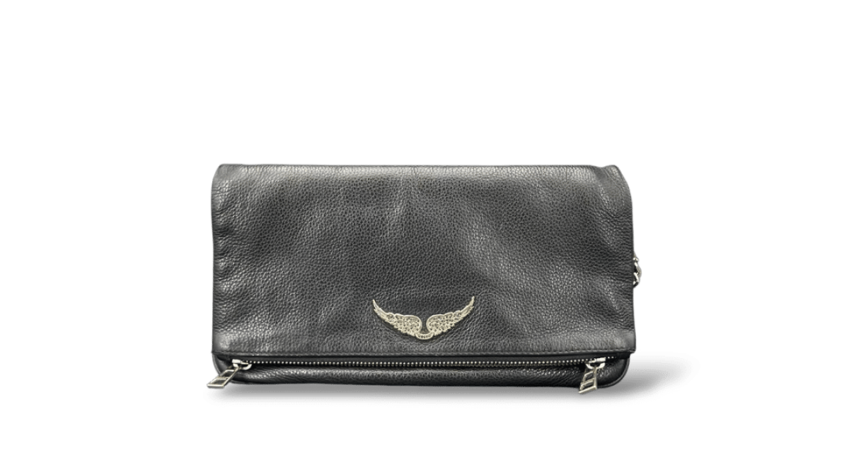 Zadig et Voltaire pochette rock Noir/Argent Small