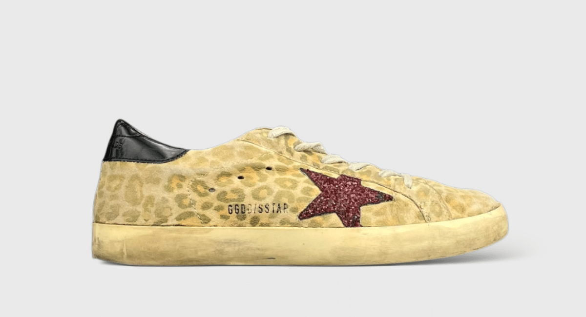 0000000600 Golden Goose Super Star Leopard/rouge/noir 38