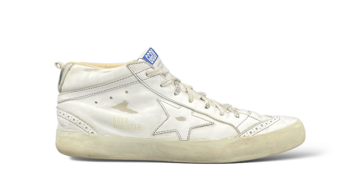 Golden Goose Mid star Blanc 42