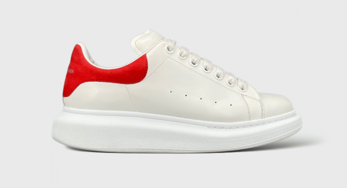 0000000756 Alexander Mcqueen Oversize blanche/rouge 40,5