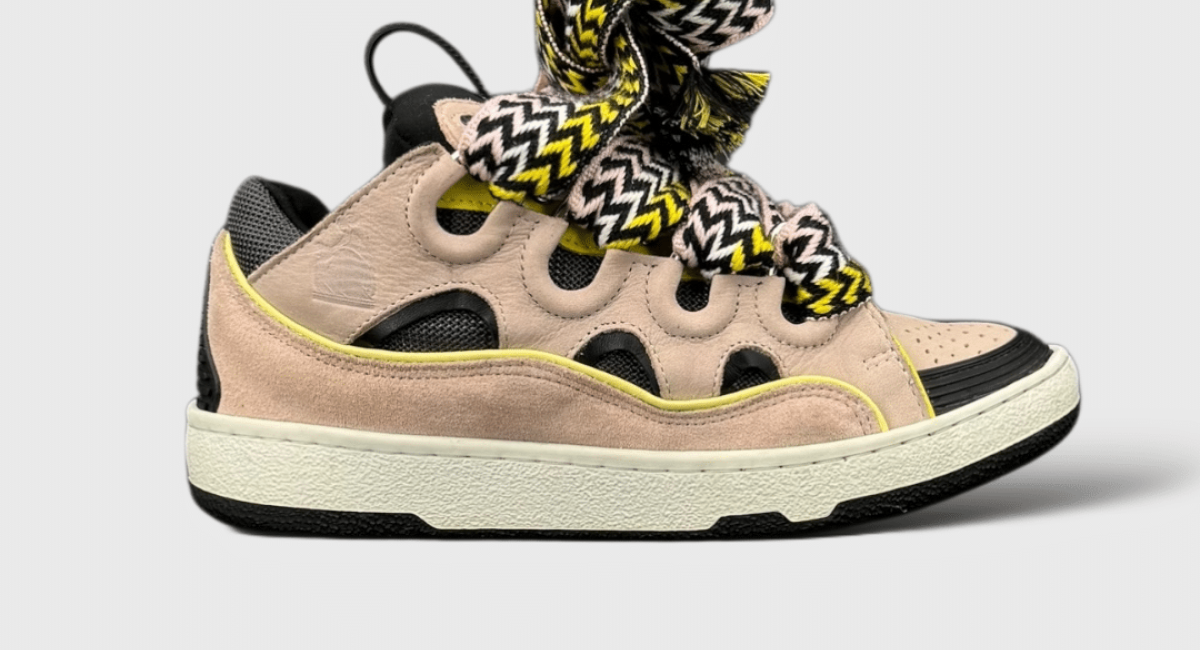 9998 Lanvin Curb Rose/Noir/Jaune 36