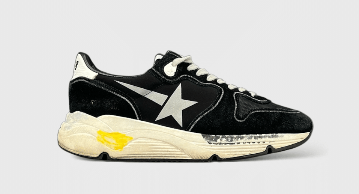 8045 Golden Goose Running Noir/Argenté 37