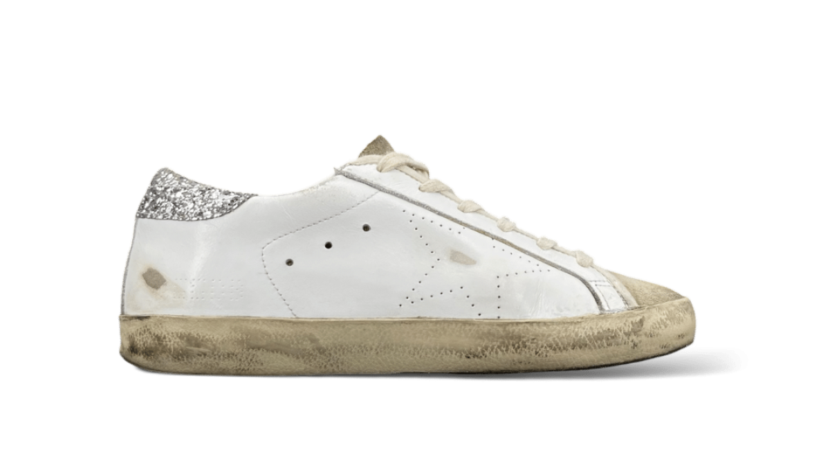 Golden Goose Super Star Blanc / Paillette 37