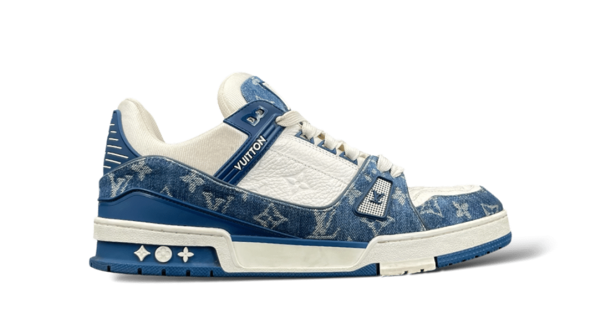 Louis Vuitton Trainers Blanc / Bleu 44