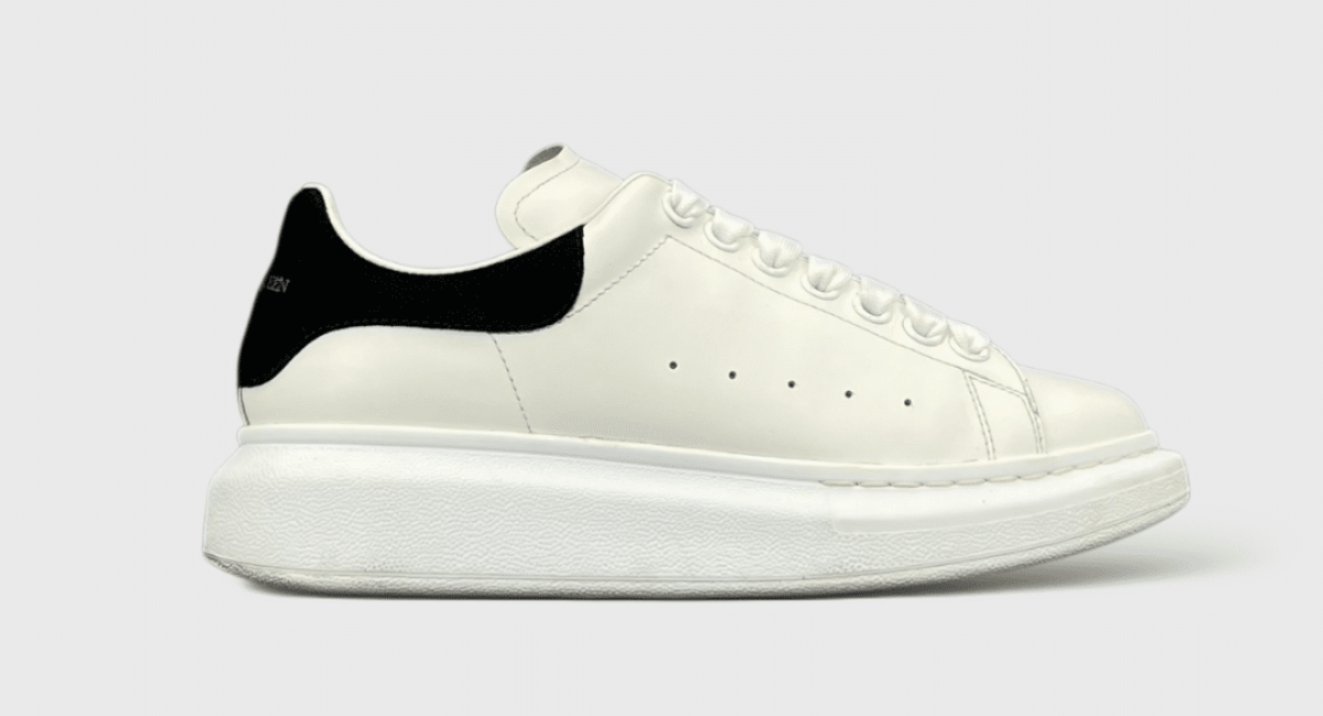 10058 Alexander Mcqueen Oversize Blanc/noir 38
