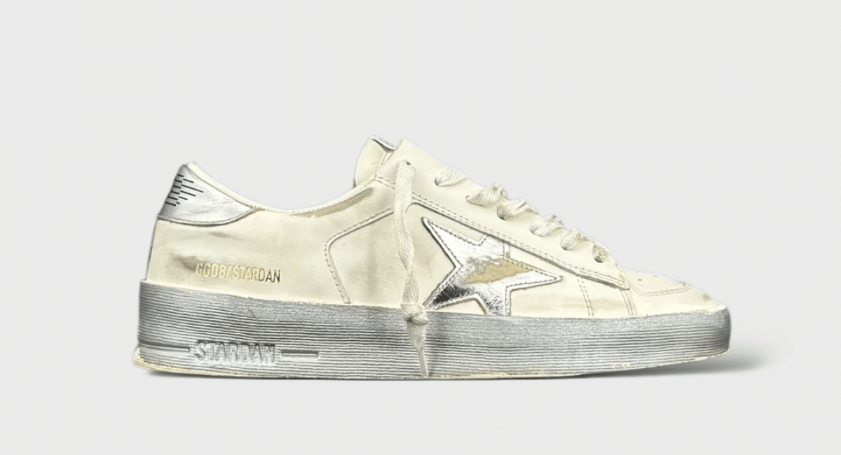 9473 Golden Goose Stardan Blanc/Argent 37
