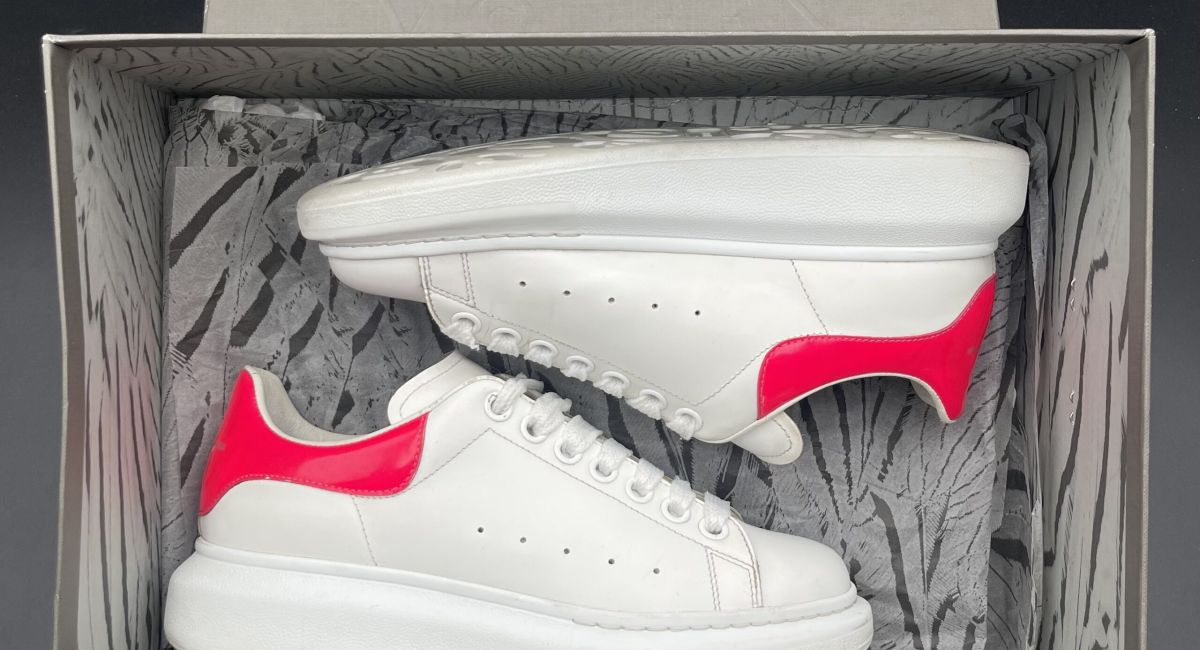 Alexander Mcqueen Oversize blanche/rose 38