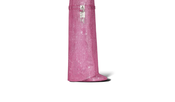 bottines givenchy shark lock rose fluo strass 66961368
