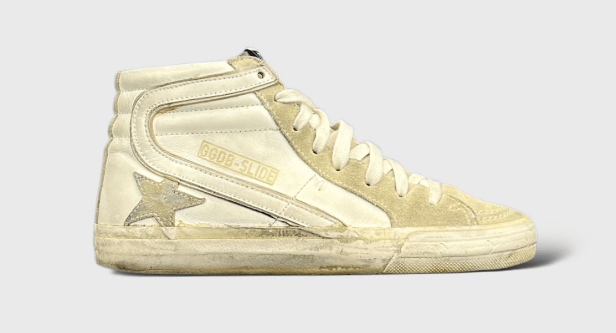 9420 Golden Goose Slide Beige/blanc 37