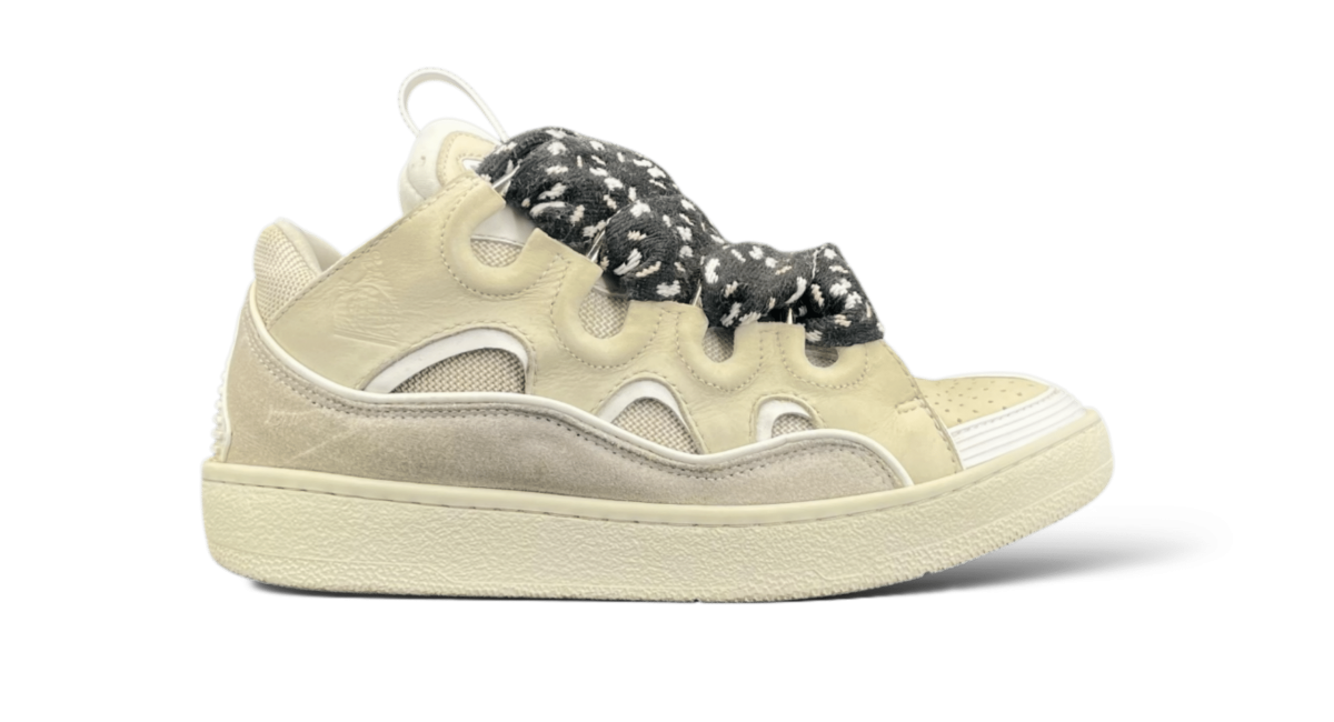 Lanvin Curb Beige/Blanc/Noir 38