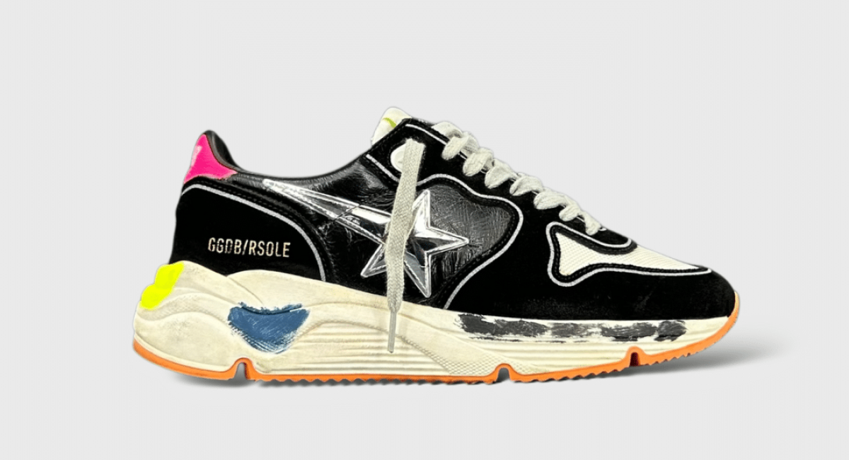 9479 Golden Goose Running Noir/Rose/Argent 37