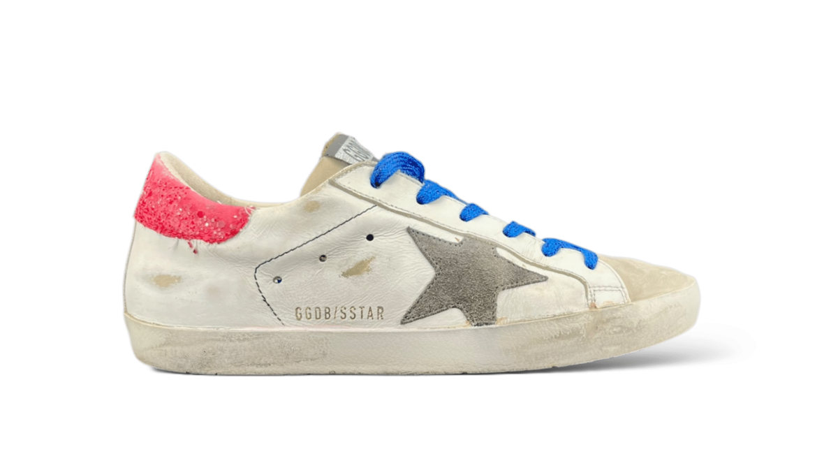 Golden Goose Super Star Blanc/Rouge/Bleu 37